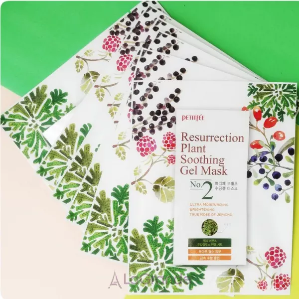 Petitfee & Koelf Resurrection Plant Soothing Gel Mask ����������� ����� ��� ���� ��� ������� � �������� ����
