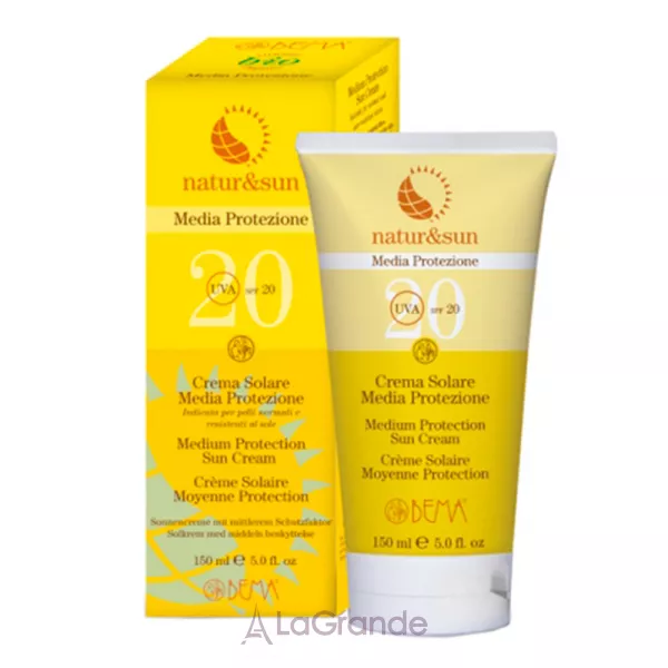 Bema Cosmetici Natur & Sun Medium Protection SPF20 ���� �������������� �� ������� ������� ������
