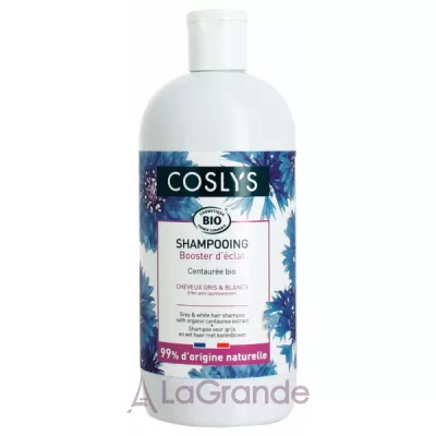 Coslys Grey & White Hair Shampoo with Organic Centaurea Extract       