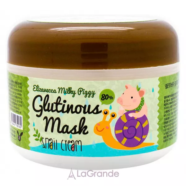 Elizavecca Milky Piggy Glutinous Mask 80% Snail Cream ����-����� ����� � ������� �������