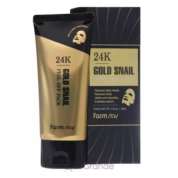 FarmStay 24K Gold Snail Peel Off Pack �����-����� � 24-�������� ������� �� ������� �������