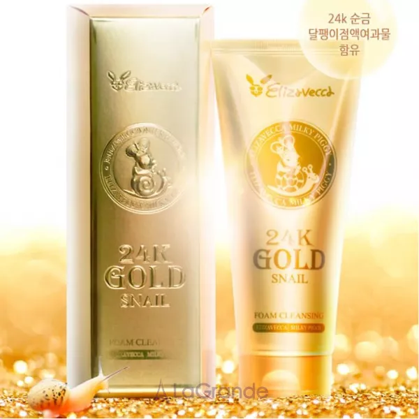 Elizavecca 24k Gold Snail Cleansing Foam �������� ���� � ������� ������� �� 24� �������