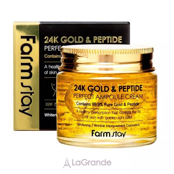 FarmStay 24K Gold & Peptide Perfect Ampoule Cream ��������� ���� ��� ���� � ������� � ���������