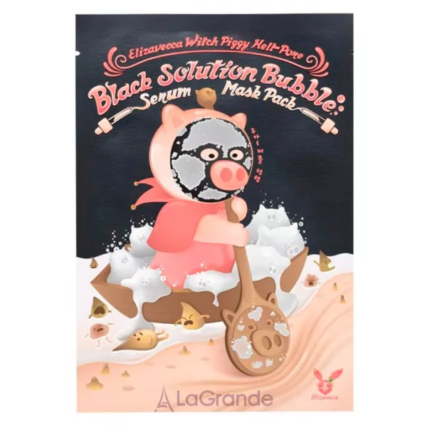 Elizavecca Witch Piggy Hell-Pore Black Solution Bubble Serum Mask Pack ����������� ����� �� ������ �����