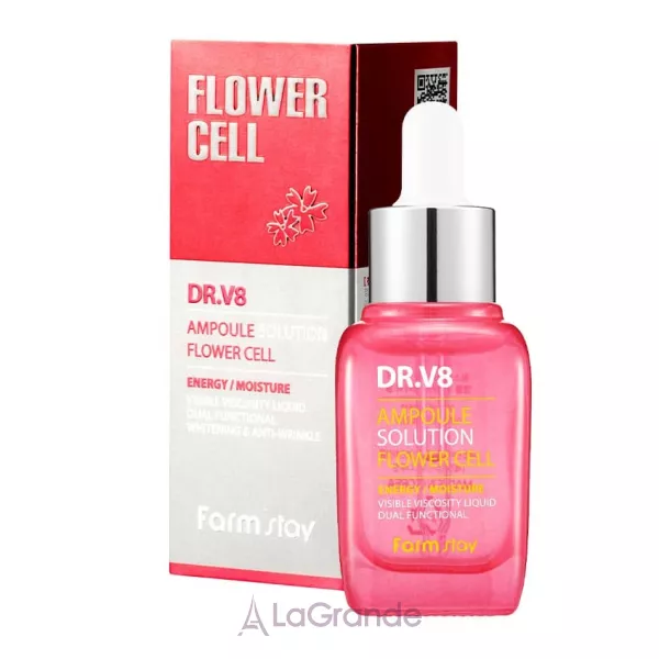 FarmStay DR.V8 Ampoule Solution Flower Cell ����������� ��������� ��� ���� � �������������� ��������