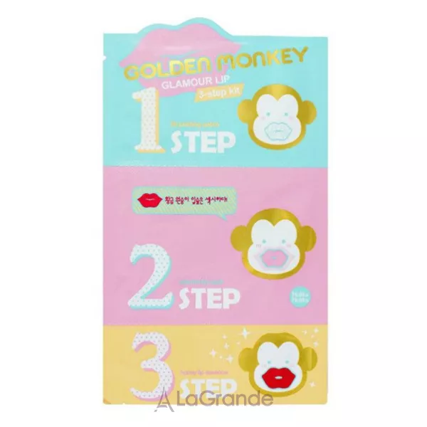 Holika Holika Golden Monkey Glamour Lip 3-Step Kit ���� ������ ��� ������� �� ������