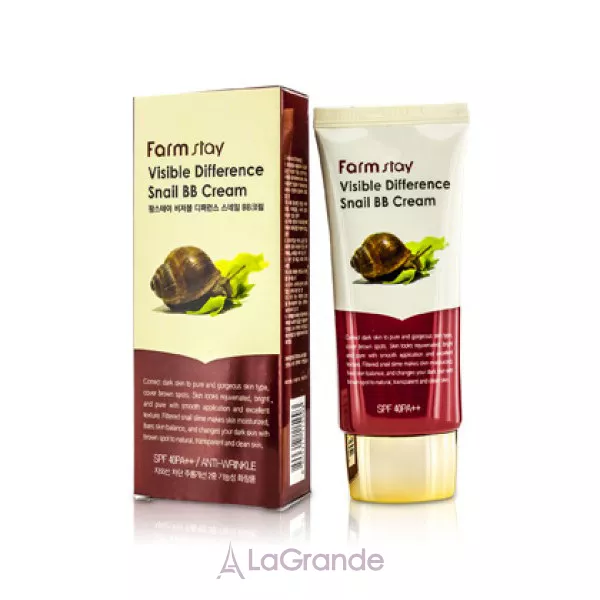Farmstay Visible Difference Snail BB Cream SPF 40 PA+ ��-���� � ���������� ����� �������