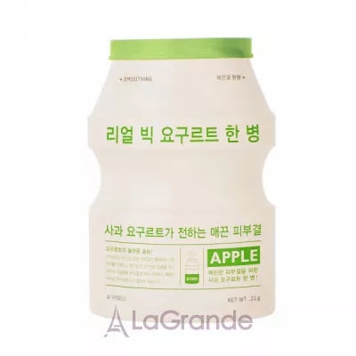 A'pieu Real Big Yogurt One-Bottle Smoothing Face Mask Apple '   