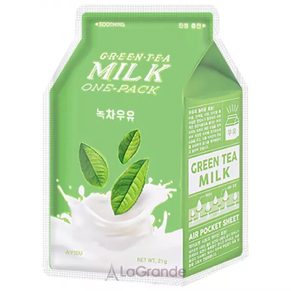 A'pieu Green Tea Soothing Milk One-Pack �������� ����� ��� ������� 