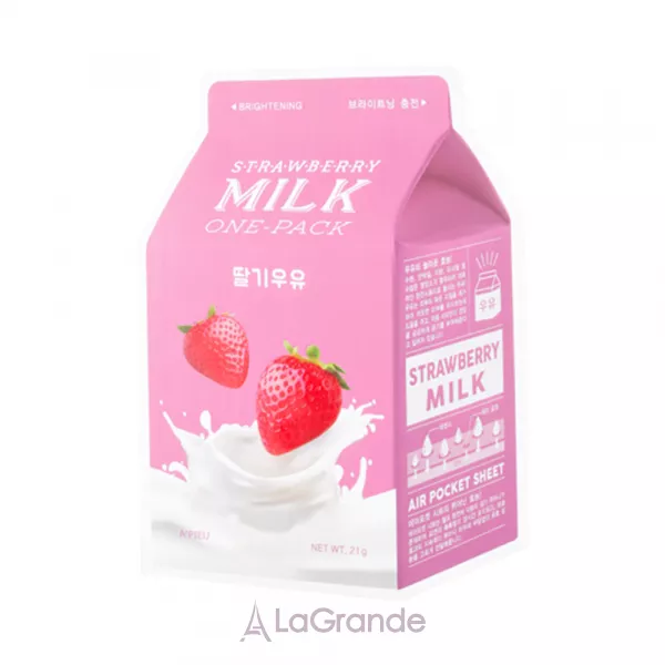 A'pieu Strawberry Brightening Milk One-Pack �������� ����� ��� ������� 