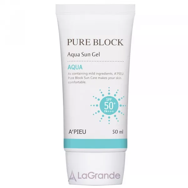 A'pieu Pure Block Aqua Sun Gel SPF 50+ ������������� ���� ��� �������