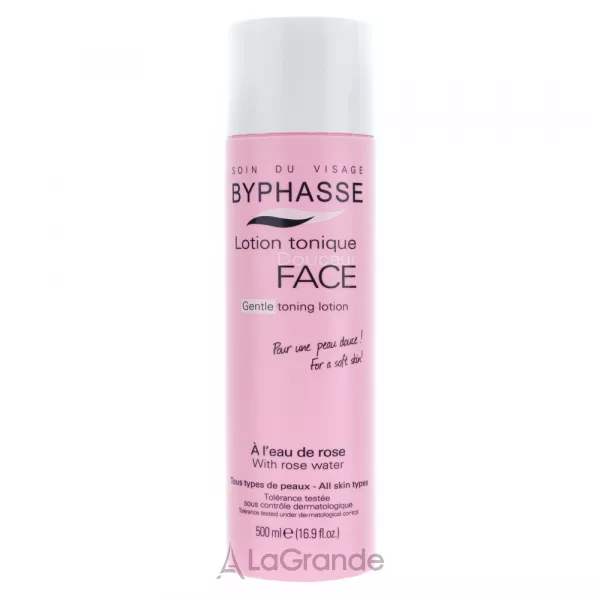 Byphasse Gentle Toning Lotion With Rosewater All Skin Types �������-����� ��� ������� 