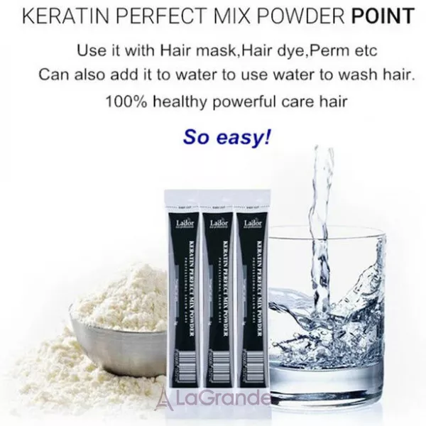La'dor Hair Keratin Perfect Mix Powder Mask ����������� ���������� ����� ��� ����� �� ������ 100% �������� � ���������