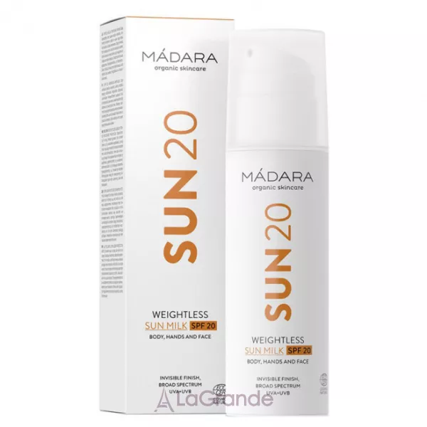 Madara Sun20 Weightless Sun Milk SPF20 ����������� ������������ �������