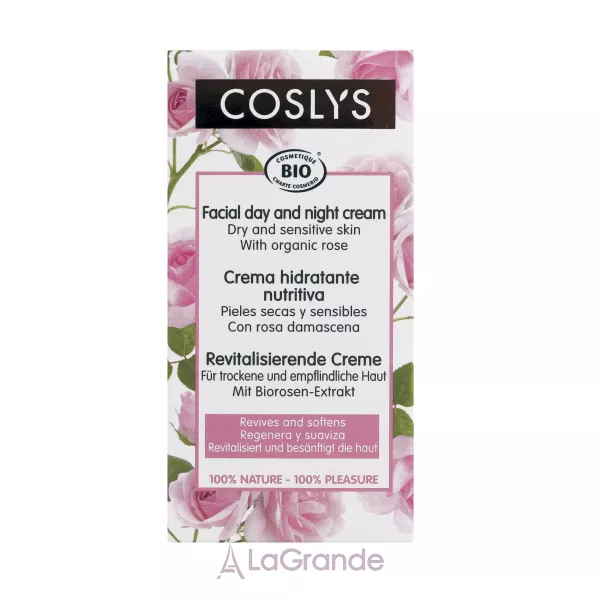 Coslys Facial Day and Night Cream with Organic Rose Floral Water ������ ���� ��� ������� ��� ���� �� ������� ���� � ���������� �������