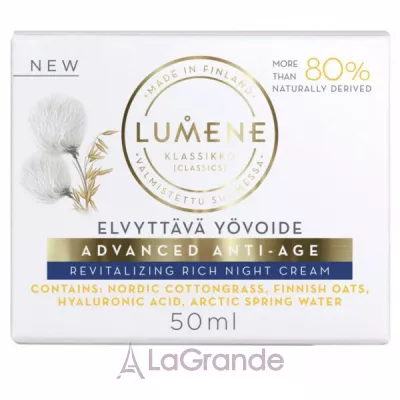 Lumene Klassikko Advanced Anti-Age Revitalizing Rich Night Cream     