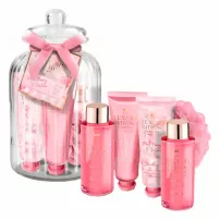 Grace Cole The Luxury Bathing Pink Peony & Vetiver Feminine Florals ����� "������� ���� � �������" (b/wash/100ml+b/foam/100ml+b/cream/50ml+h/cream/50ml+sponge)