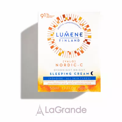 Lumene Valo Overnight Bright Sleeping Cream ͳ      