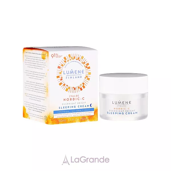 Lumene Valo Overnight Bright Sleeping Cream ������ ���� ��� ���� � ��������� �