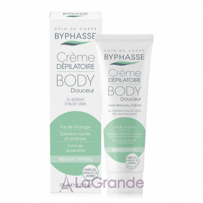 Byphasse Hair Removal Cream Aloe Vera Extract    