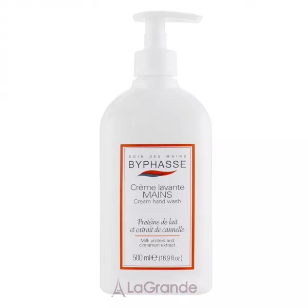Byphasse Liquid Cream Hand Wash Milk Protein And Cinnamon Extract ���� ������� ��� ��� 
