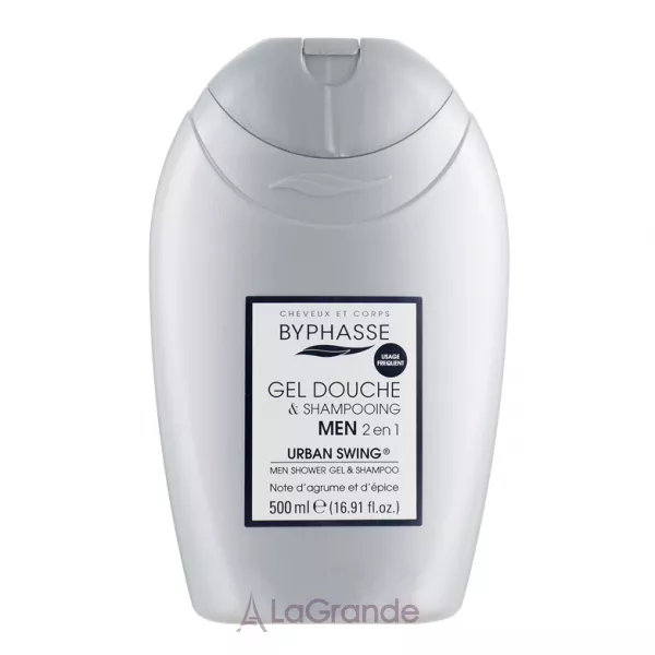 Byphasse Men Gel-Shampoo 2In1 Urban Swing �������-���� ��� ���� ��� ������� 