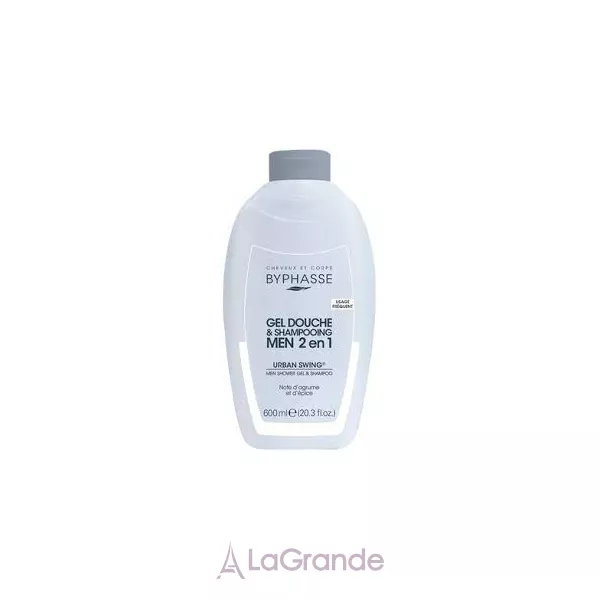 Byphasse Men Gel-Shampoo 2In1 Urban Swing �������-���� ��� ���� ��� ������� 