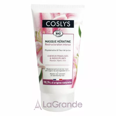 Coslys Weakened and Unruly Hair Mask with Organic Lily and Vegetable Keratin    볺       