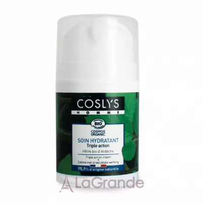 Coslys Homme Triple Action Cream With Organic Beech Bud Extract        