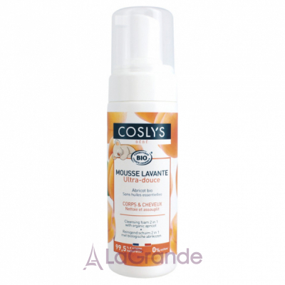 Coslys Baby Care Baby Cleansing Foam With Organic Apricot Extract     21   