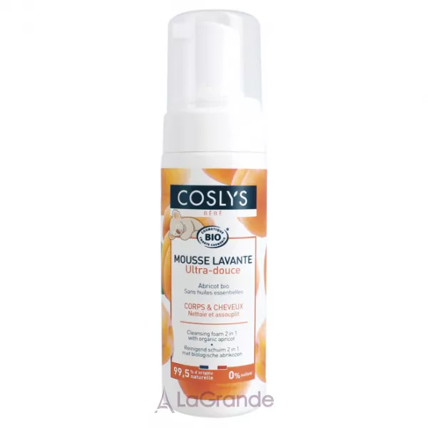 Coslys Baby Care Baby Cleansing Foam With Organic Apricot Extract ��������������� ������� ��������� ����� 2�1 � ������������ ���������