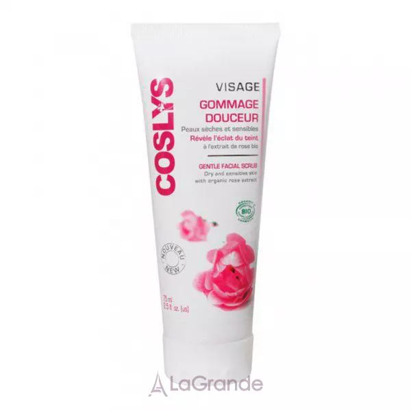 Coslys Facial Care Facial Gentle Scrub With Organic Rose Floral Water ������ ����� ��� ���� � ���������� ���� ��� ����� � �������������� ����