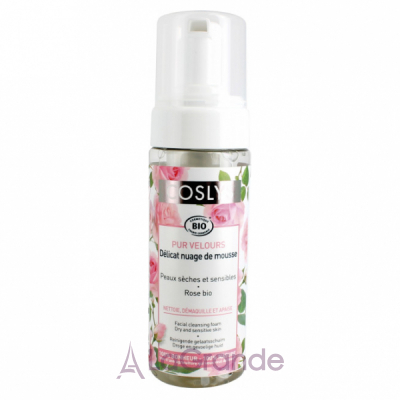 Coslys Facial Care Cleansing Foam With Organic Rose Floral Water            