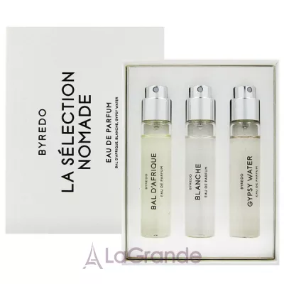 Byredo Parfums La Selection Nomade Set  (  Bal D'Afrique 12  + Blanche 12  + Gypsy Water 12 )