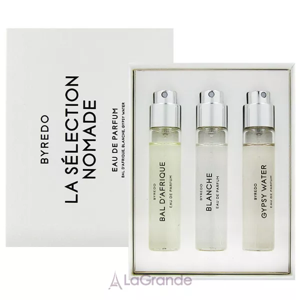 Byredo Parfums La Selection Nomade Set ����� (��������������� ���� Bal D'Afrique 12 �� + Blanche 12 �� + Gypsy Water 12 ��)