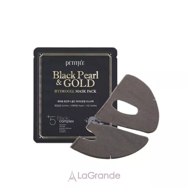 Petitfee & Koelf Black Pearl & Gold Hydrogel Mask ó��������� ����� �� ������� �� ������� �������