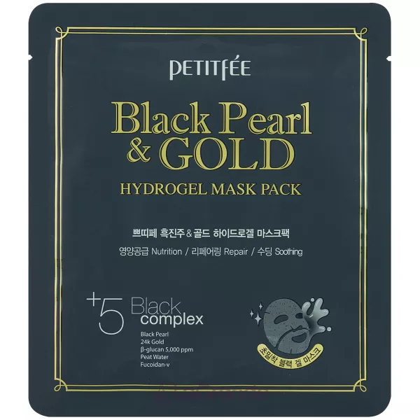 Petitfee & Koelf Black Pearl & Gold Hydrogel Mask ó��������� ����� �� ������� �� ������� �������