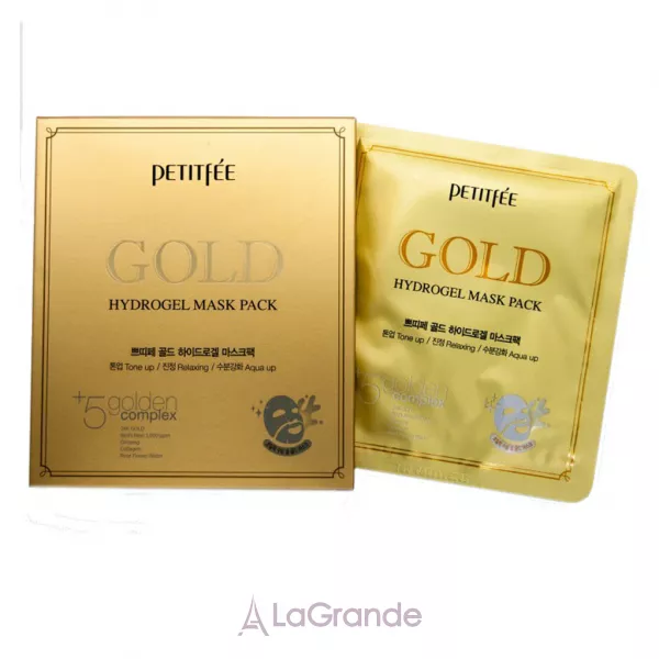 Petitfee & Koelf Gold Hydrogel Mask +5 Golden Complex ������������ ����� ��� ���� � ������� ���������� +5