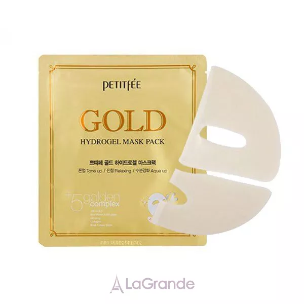 Petitfee & Koelf Gold Hydrogel Mask +5 Golden Complex ������������ ����� ��� ���� � ������� ���������� +5