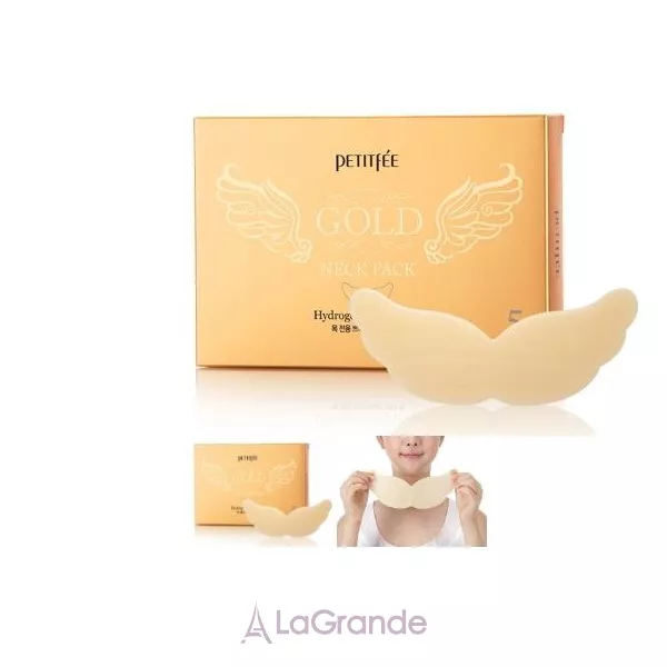 Petitfee & Koelf "HYDROGEL ANGEL WINGS" Gold Neck Pack ������������ ����� ��� ���