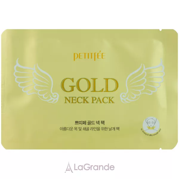 Petitfee & Koelf "HYDROGEL ANGEL WINGS" Gold Neck Pack ������������ ����� ��� ���