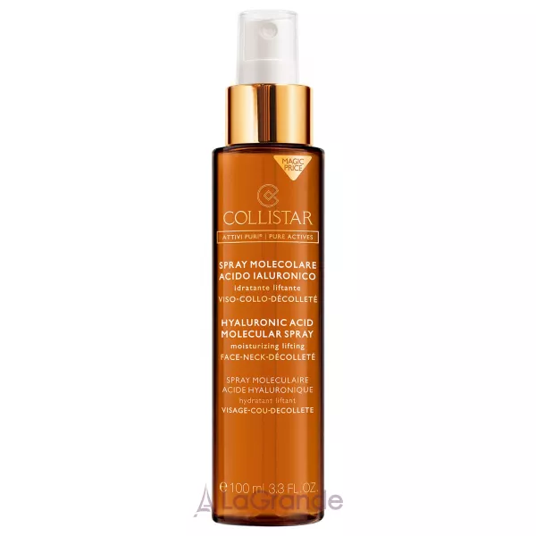 Collistar Pure Actives Hyaluronic Acid Molecular Spray ������������ ����� ��� ���� � ������������ ��������