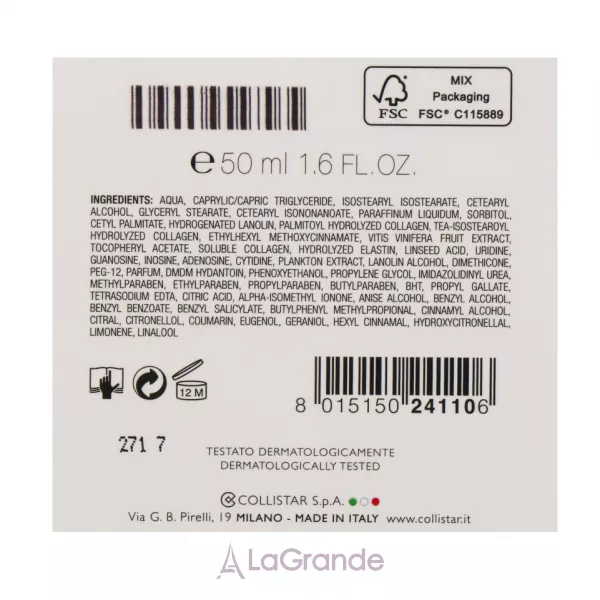 Collistar Special Anti-Age Energetic Cream With Red Aglianico Grape ����-������ ����-��������� ��� ������� � ����������
