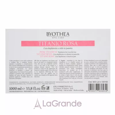 Byothea Epil Care Depilatory Hot Wax Pink Titanium ³    