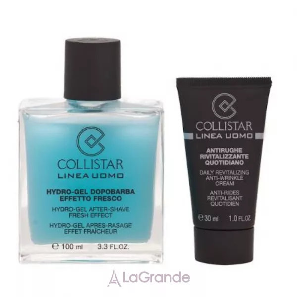 Collistar Linea Uomo Hydra Gel And Daily Revitalizing Cream ���� (�������� ���� ������, 100 �� + ���� ����� �������, 30 ��)