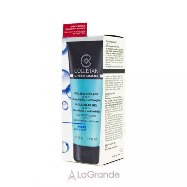 Collistar Linea Uomo Molecular Gel 2 in 1 After Shave Anti-Wrinkles ������������ ���� ���� ������