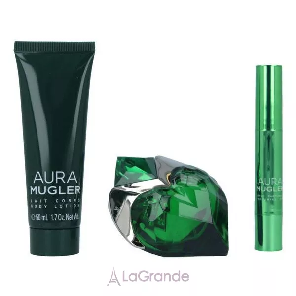 Thierry Mugler Aura ����� (��������������� ���� 30 �� + ������� ����-�������� 3 � + ������ ��� ���� 50 ��)
