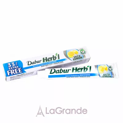 Dabur Herbl Salt & Lemon Natural Toothpaste   