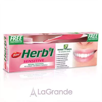 Dabur Herbl Sensitive Natural Toothpaste     , 150  +  