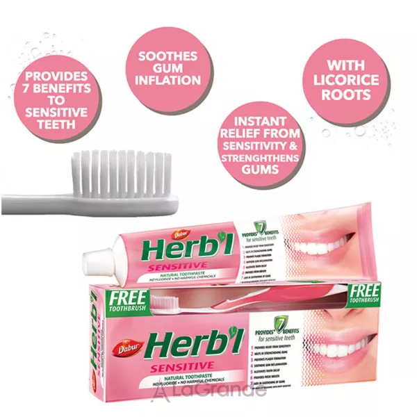 Dabur Herb�l Sensitive Natural Toothpaste ����� ����� ��� �������� ����, 150 � + ����� �����